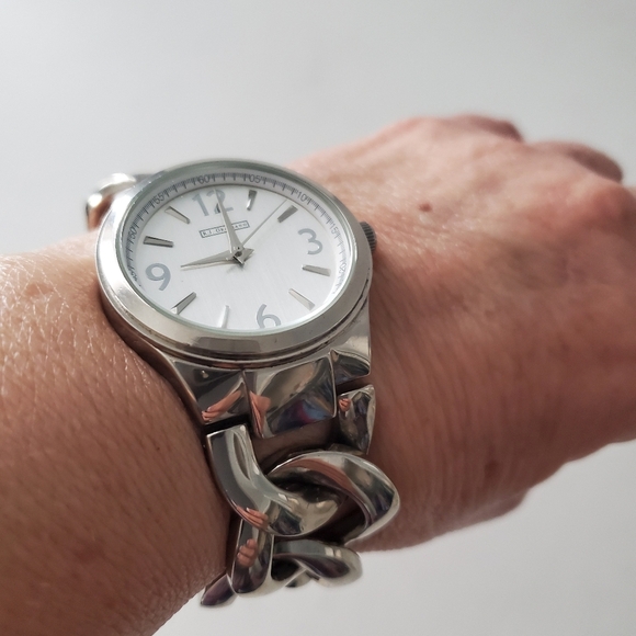 R J Graziano Silver Watch - Picture 1 of 8